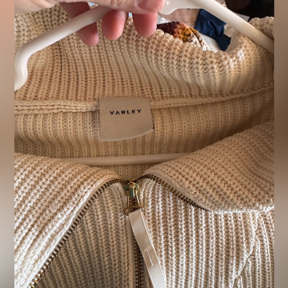 Varley Mentone Creme Neck Sweater - Picture 6 of 6